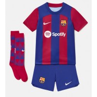 Barcelona Ansu Fati #10 Fotballklær Hjemmedraktsett Barn 2023-24 Kortermet (+ korte bukser)
